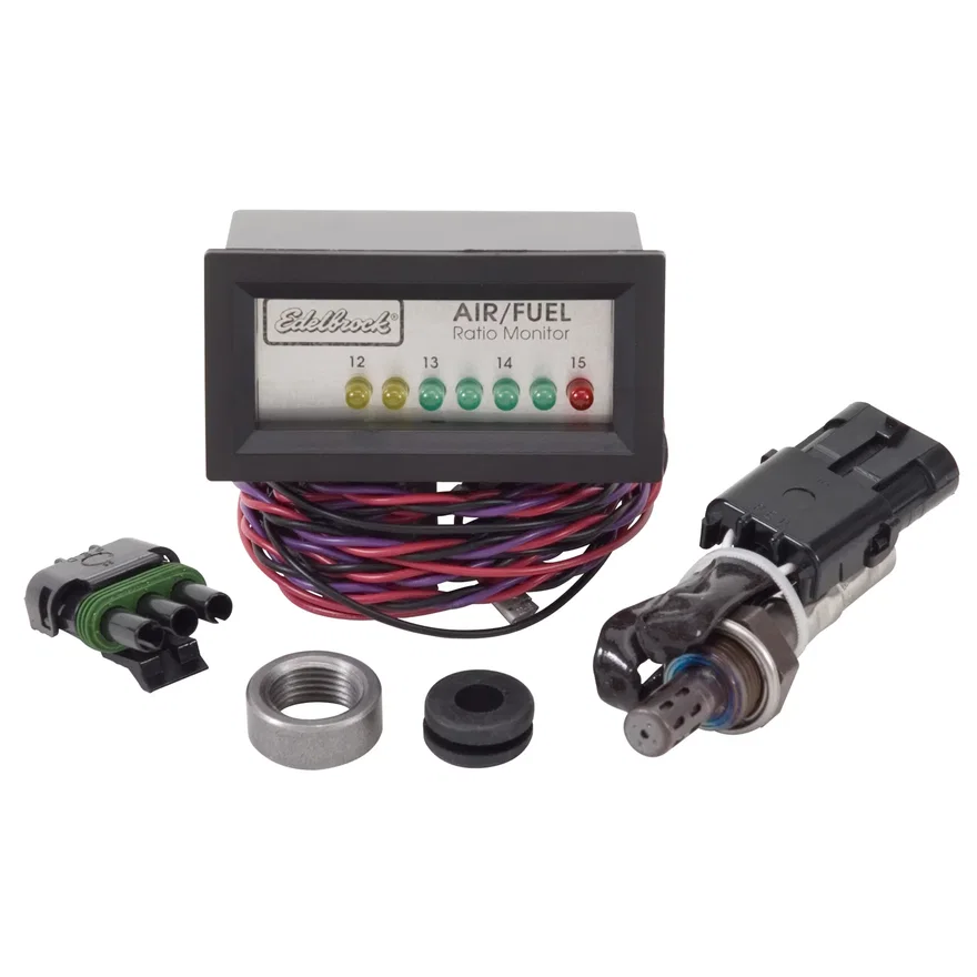 Edelbrock 6593, Narrow Band LED Air/Fuel Ratio Monitor Complete Kit