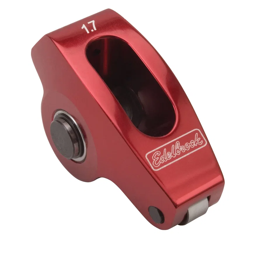 Edelbrock 77791, Red Roller Rockers for Big-Block Chevy 7/16 stud and W 348/409 1.7:1 (Qty 1)
