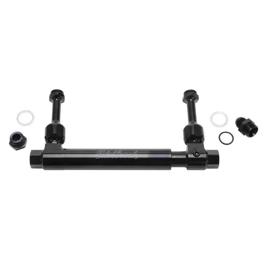 Edelbrock 8100, Black Adjustable Fuel Log for Edelbrock VRS-4150, Holley & Demon Carburetors