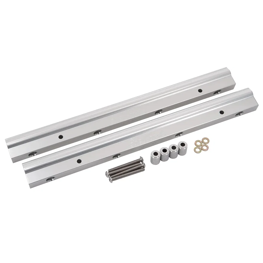 Edelbrock 3510, Fuel Injector Rail LSR VIctor, Polished Finish, -8 AN