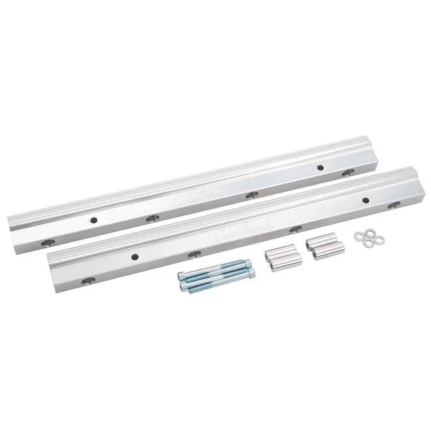 Edelbrock 3649, Pro-Flo Fuel Rail Kit for LS7 -8 AN in Clear Finish