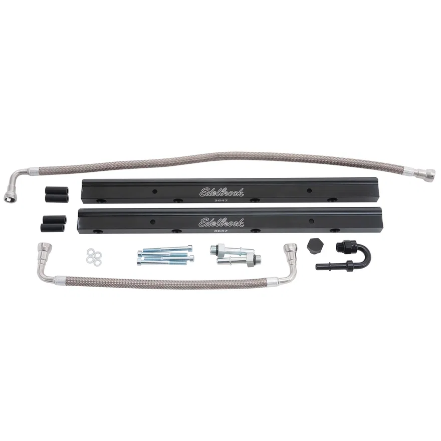 Edelbrock 3647, Fuel Rail Kit for Chrysler Gen III HEMI Victor II EFI Manifold #7179