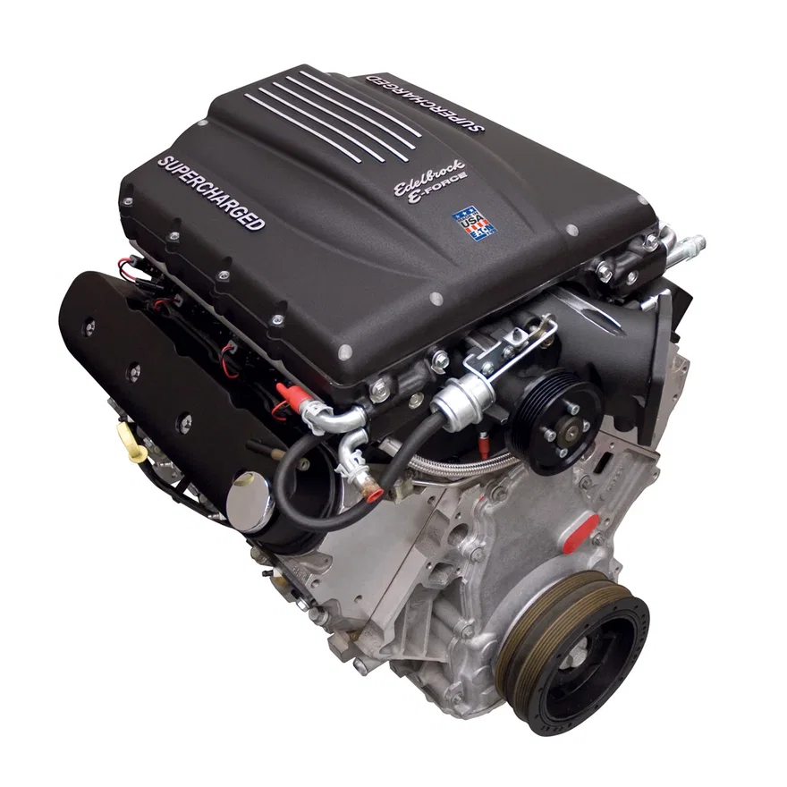 Edelbrock 46760, Crate Engine #46760 GM LS3 Gen V 416, Supercharged, 720 HP, 695 ft-lbs