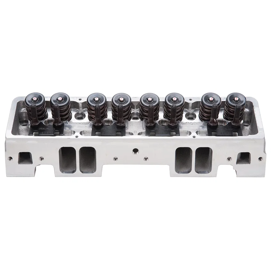 Edelbrock 61259, Victor Jr. 23Â° Cylinder Head for S/B Chevy Mechanical Roller Camshaft (220cc)