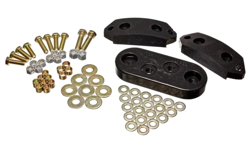 Energy Suspension 15.1101G, 61-73 VW Beetle/70-73 Super Beetle Black Motor and Trans Mount Bushings (Inc H/W)