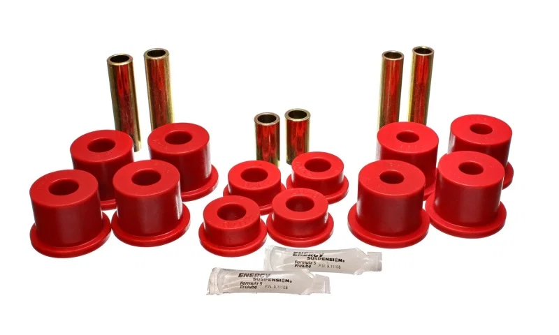Energy Suspension 4.2142R, Ford F-450 Spring Bushing Set - Red