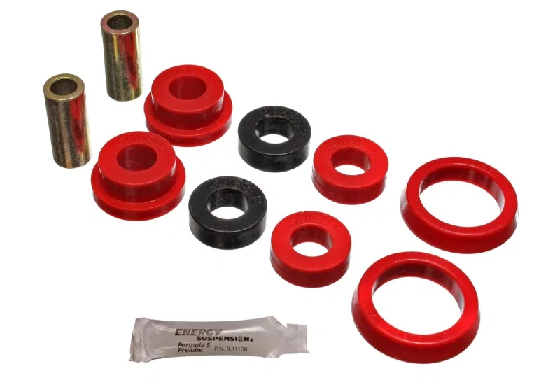 Energy Suspension 4.3119R, Axle Pivot Arm W/Thrust Washer Red for Mazda and Ford