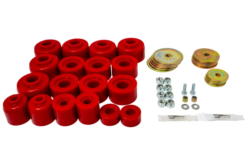 Energy Suspension 8.4120R, 10-24 Toyota 4Runner Body Mount Set - Red