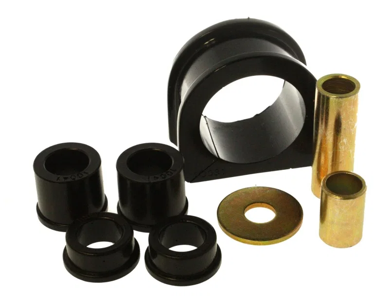 Energy Suspension 8.10103G, 95-04 Toyota Pickup 4WD / 96-02 4Runner Front Rack and Pinion Bushing Set - Black