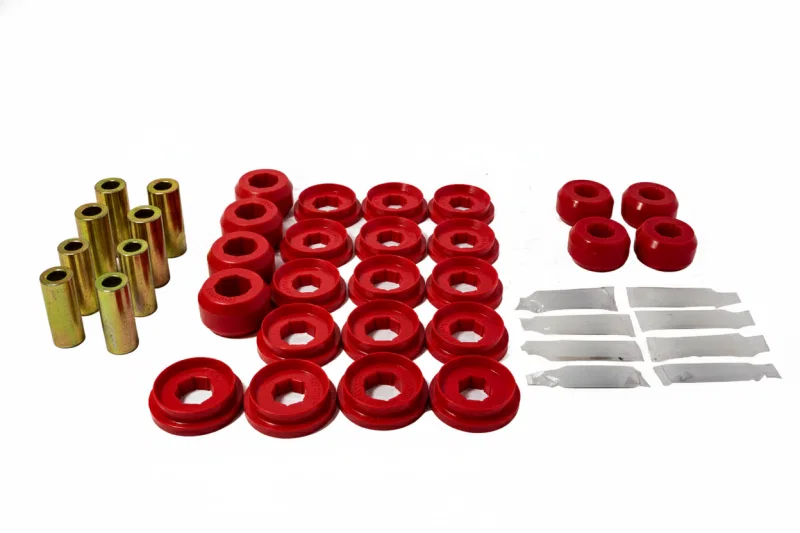Energy Suspension 8.3148R, 10-24 Toyota 4Runner Rear Control Arm Bushing Set - Red