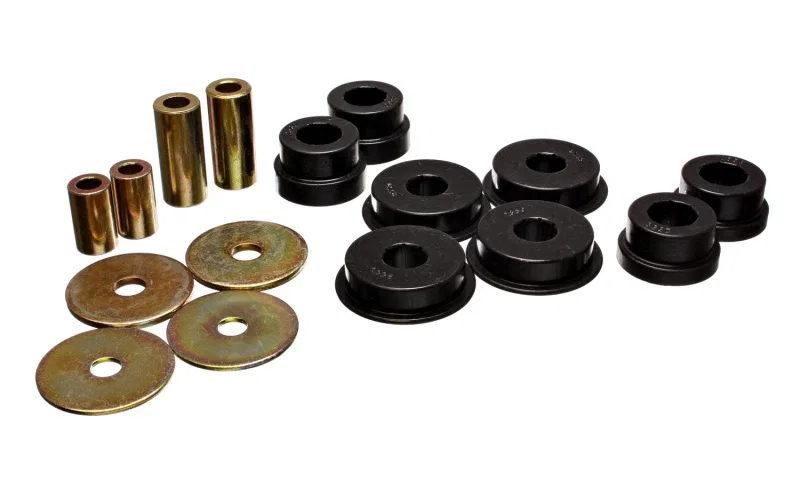 Energy Suspension 5.1108G, 03-05 Mitsubishi Lancer EVO 8 Black Rear Differential / Mustache Bar Bushing Set