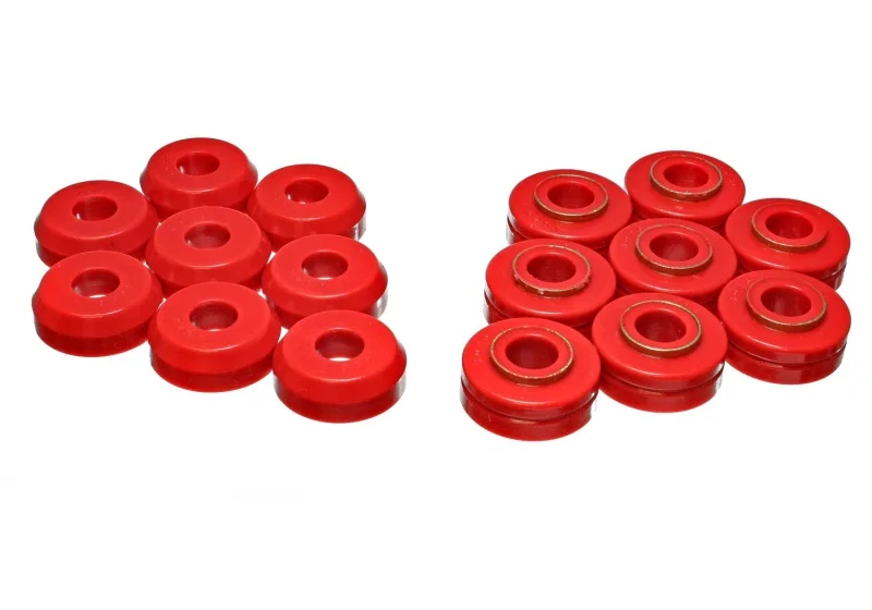 Energy Suspension 4.4101R, Ford Bronco Body Mount Set - Red
