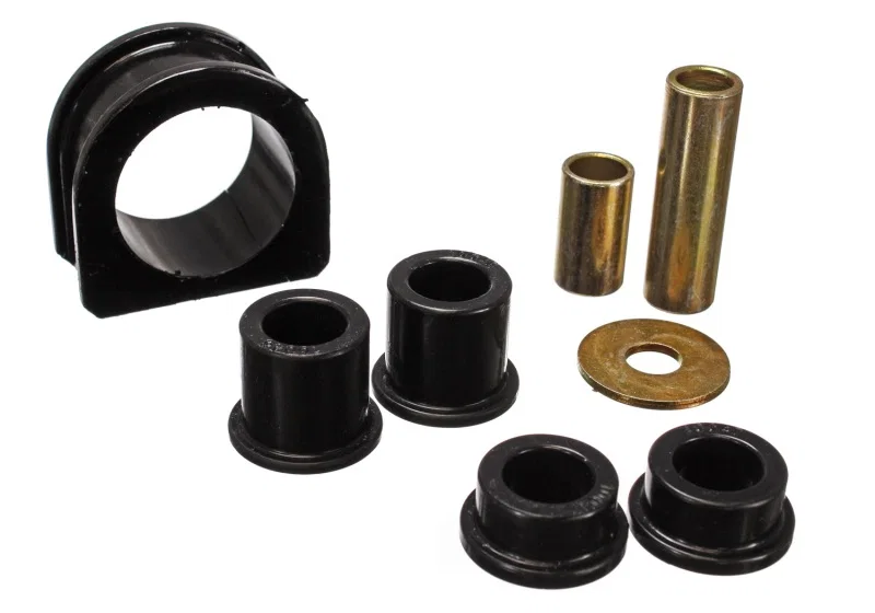 Energy Suspension 8.10104G, Steering Rack Bushing Set - Black for Toyota