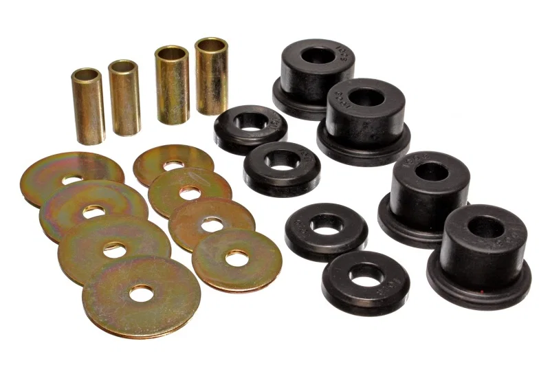 Energy Suspension 5.4103G, 90-94 Mitsubishi Eclipse FWD Black Sub-Frame Bushing Set