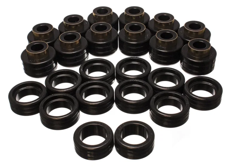 Energy Suspension 3.4148G, 92-99 GM Denal XL/Suburban 2WD/Yukon XL 2WD Black Body (Cab) Mount Set