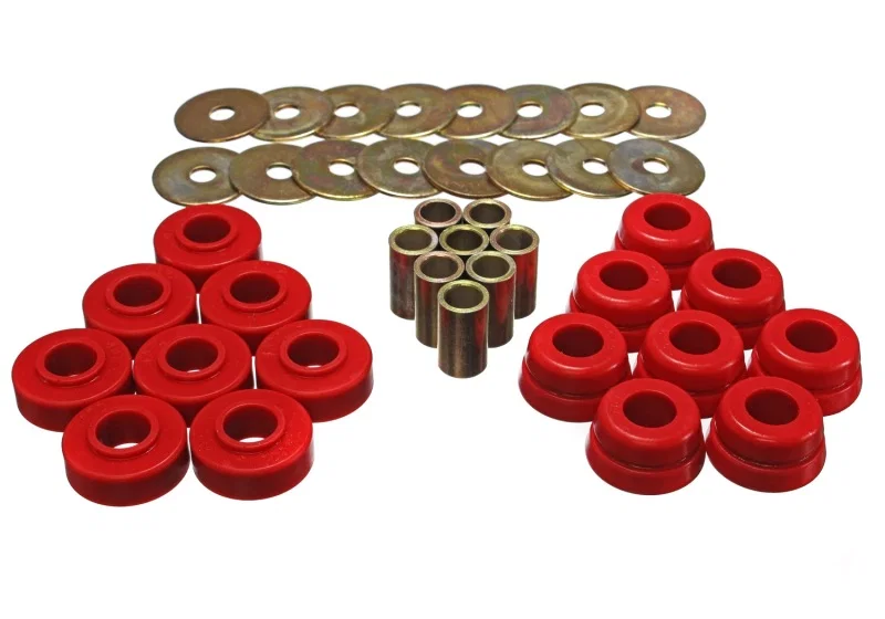 Energy Suspension 3.4126R, GM Body Mount Set W/Hardware - Red for Chevrolet Corvette