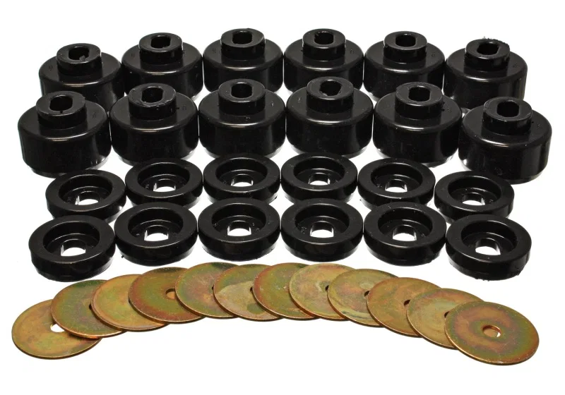 Energy Suspension 3.4156G, Body Mount Set - Black