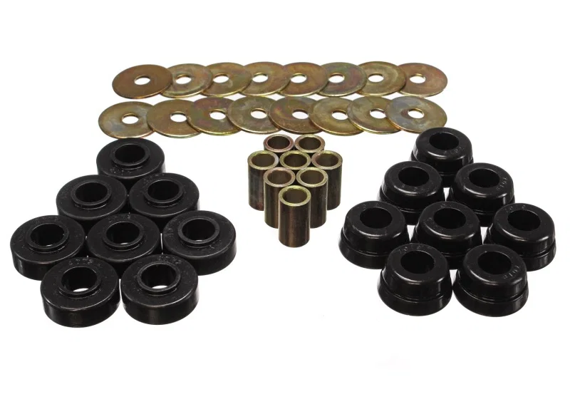 Energy Suspension 3.4126G, GM Body Mount Set W/Hardware - Black for Chevrolet Corvette
