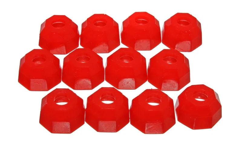Energy Suspension 9.13110R, Universal Red 12mm Taper Dia Octagon Tie Rod Dust Boots (BOX of 12)