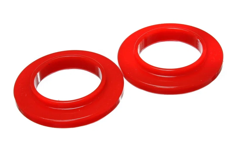 Energy Suspension 9.6104R, Coil Spring Isolator Set - Red