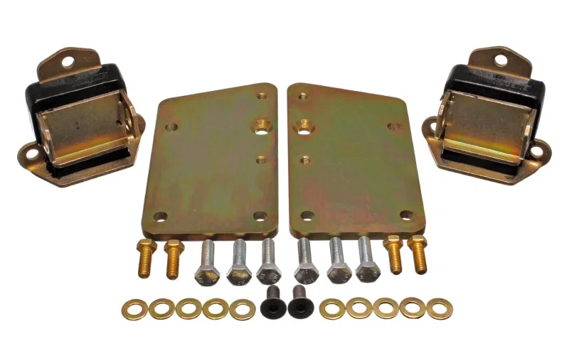 Energy Suspension 3.1148G, Ls Conversion Motor Mount Set - Black for Chevrolet