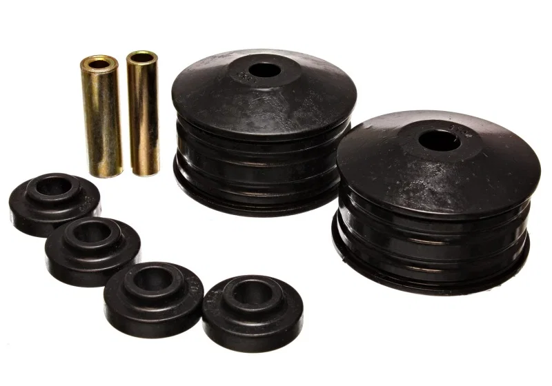 Energy Suspension 5.1104G, 00-04 Mitsubishi Eclipse FWD (V6 engine only) Black Motor Mount Inserts (2 Torque