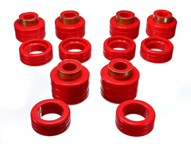 Energy Suspension 3.4123R, Chevy Pickup 2&4Wd Body Mounts - Red