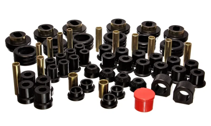 Energy Suspension 3.18103G, 81-87 Chevy/GMC 4WD (w/ Aftermarket Frt Springs) Blk Hyper-flex Master Bushing Set