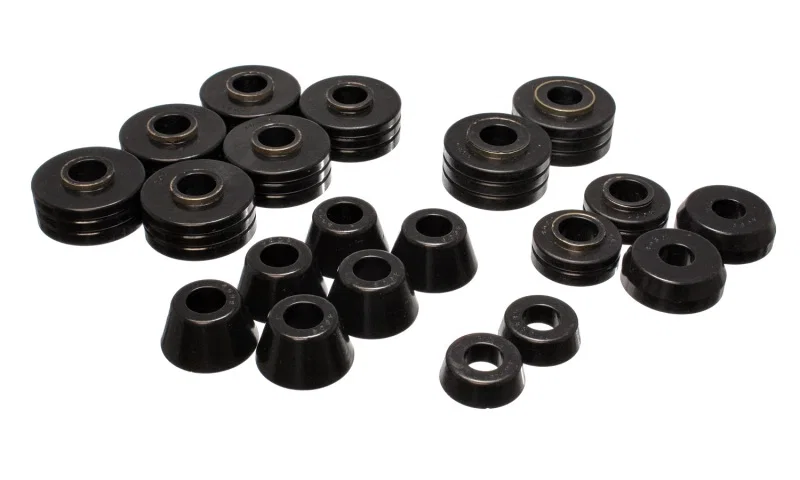 Energy Suspension 4.4102G, Ford Bronco Body Mount Set - Black