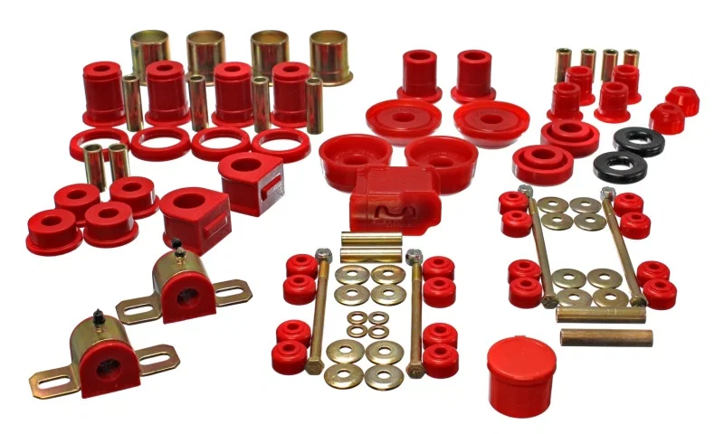 Energy Suspension 3.18130R, 93-02 Chevrolet Camaro Red Hyper-flex Master Bushing Set