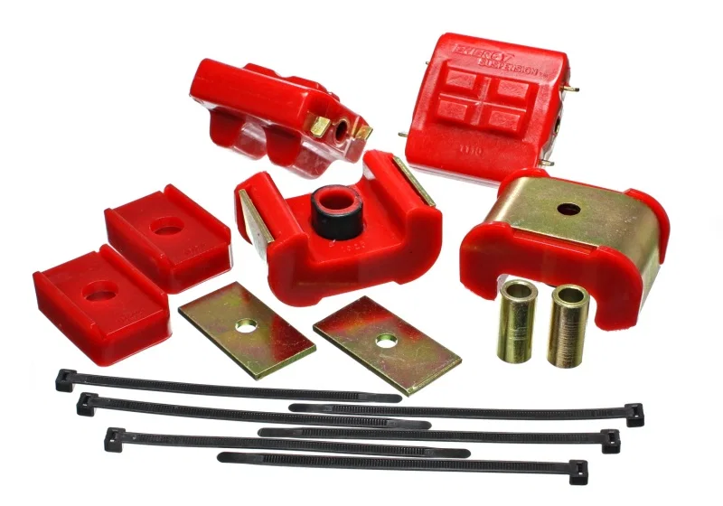 Energy Suspension 3.1126R, GM Complete Engine & Trans Mount - Red