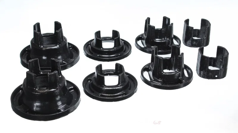 Energy Suspension 3.4168G, 10 Chevy Camaro Black Rear Sub-Frame Mount Insert Bushing Set