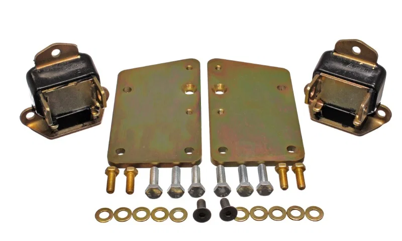 Energy Suspension 3.1150G, Ls Conversion Motor Mount Set - Black for Chevrolet