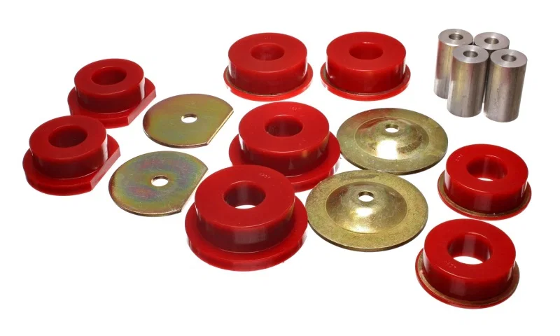 Energy Suspension 5.4114R, Dodge 08-10 Challenger/ 07-10 Charger/05-08 Magnum RWD Red Rear Subframe Bushings