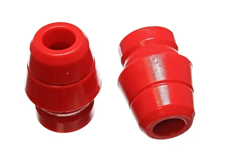 Energy Suspension 2.9101R, 97-06 Jeep Wrangler YJ/TJ Red Front Bump Stop Set (Set of 2)