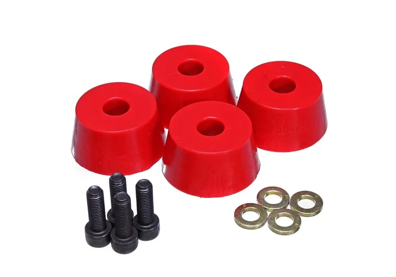 Energy Suspension 8.9103R, 96-02 Toyota 4Runner Front Hyper Flex Red Bump Stop Set