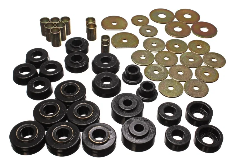 Energy Suspension 3.4138G, Chevy Body Mounts - Black