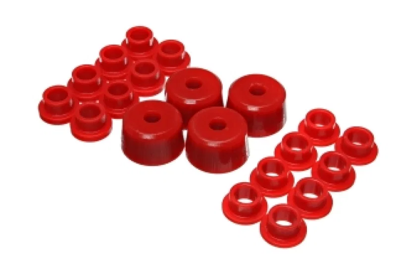 Energy Suspension 70.7001R, Polaris Shock Bushing Upgrade Kit - Red