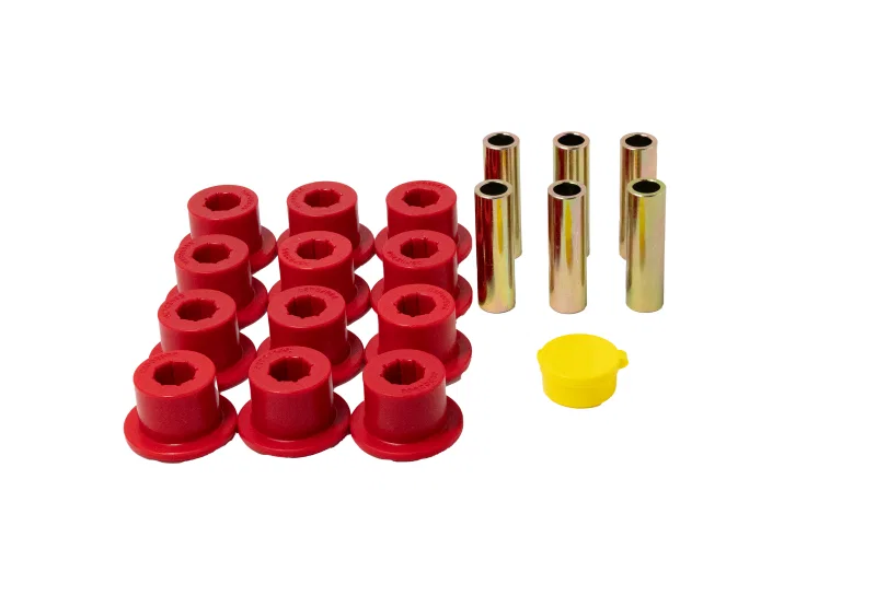 Energy Suspension 8.2118R, 00-06 Toyota Tundra Leaf Spring Bushing Set - Red