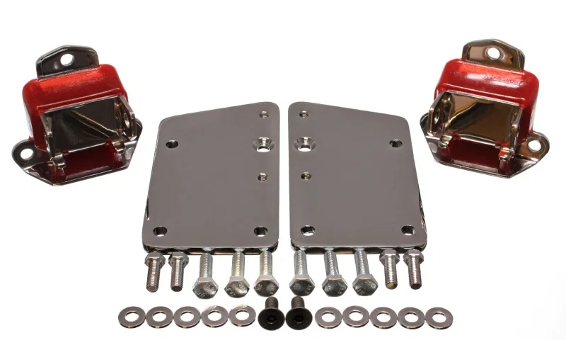 Energy Suspension 3.1149R, Ls Conversion Motor Mount Set - Red for Chevrolet