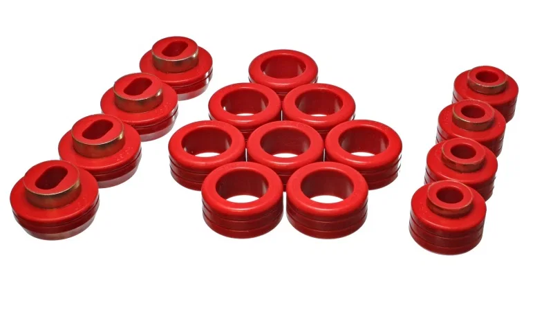 Energy Suspension 3.4131R, S10 Body Mount Set - Red