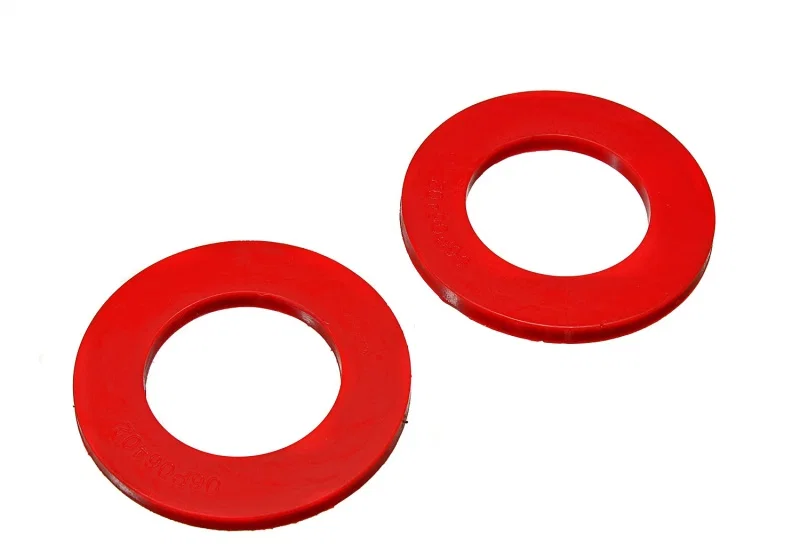 Energy Suspension 4.6112R, Front Coil Spring Isolator Set - Red for Ford Bronco
