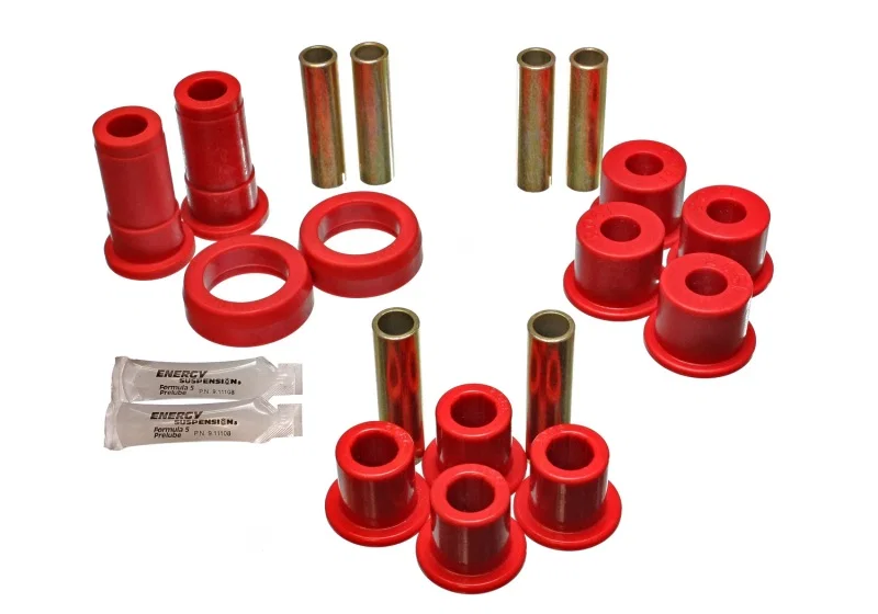 Energy Suspension 4.2124R, 91-94 Ford Explorer/Bronco II 2WD/4WD Red Rear Leaf Spring Bushing Set