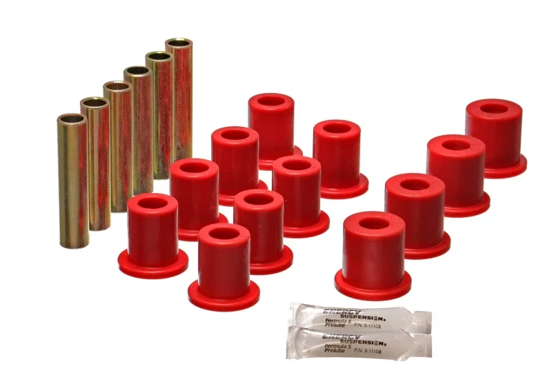 Energy Suspension 4.2119R, Ford 4 Wd Front Spring Bushing Set - Red