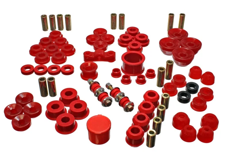 Energy Suspension 16.18104R, 90-93 Acura Integra Red Hyper-Flex Master Bushing Set