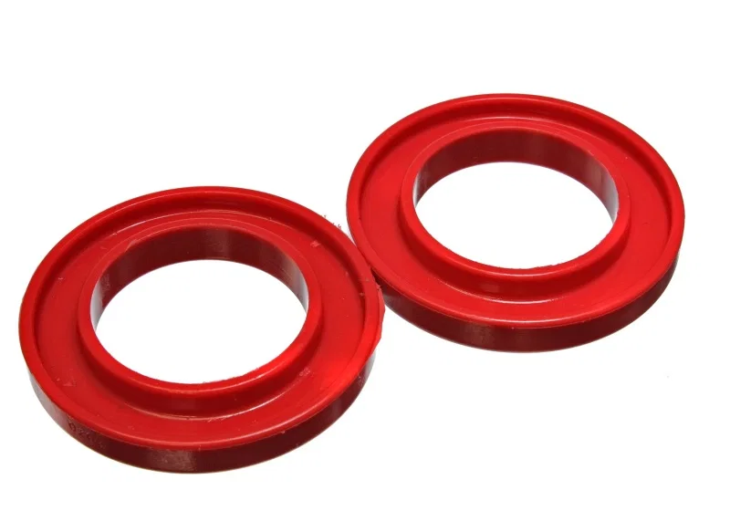 Energy Suspension 9.6107R, Universal 3-3/16in ID 5-1/4in OD 3/4in H Red Coil Spring Isolators (2 per set)