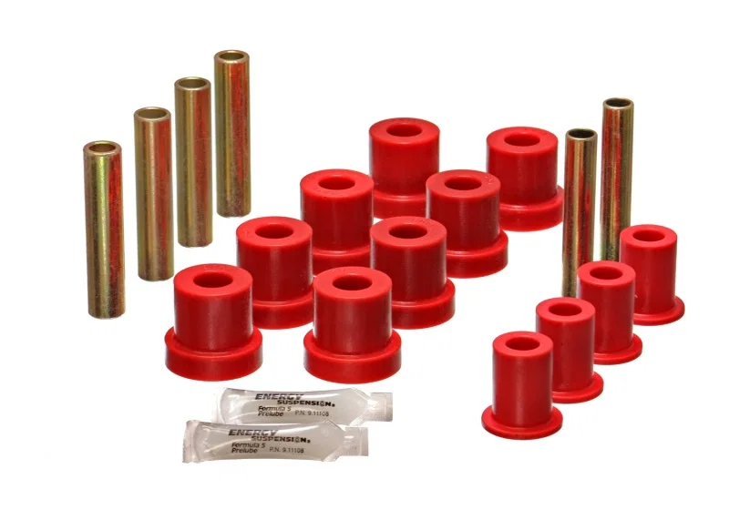 Energy Suspension 3.2131R, Chevy K-10 4 X 4 Front Spring Bushing - Red