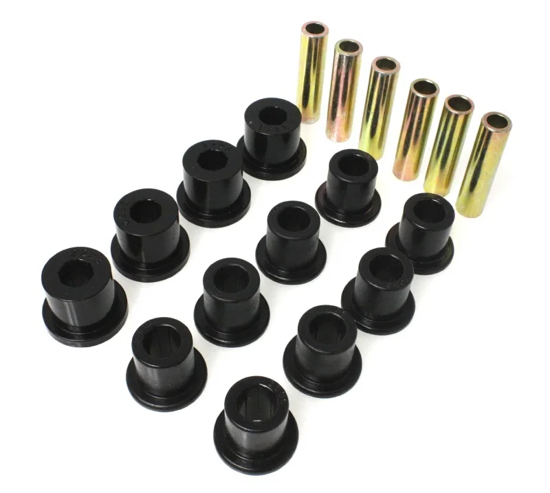 Energy Suspension 2.2107G, 87-96 Jeep Wrangler Black Front/Rear Spring and Shackle Bushing