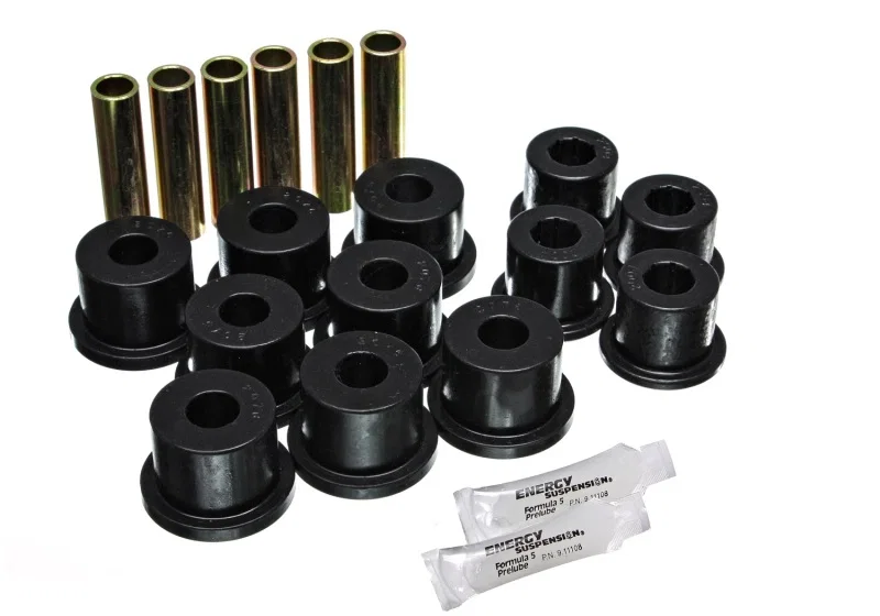 Energy Suspension 3.2116G, GM Rear Spring & Shackle - Black for Chevrolet K30