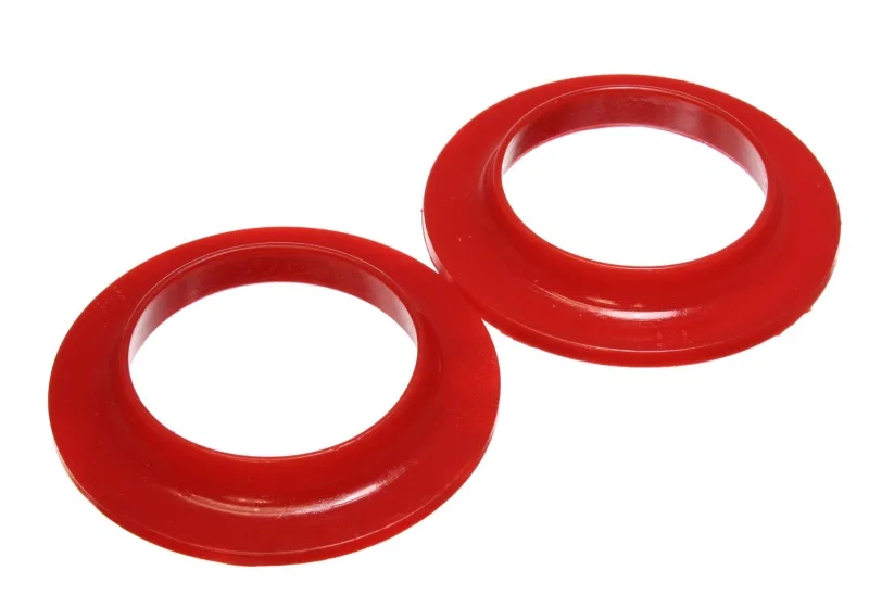 Energy Suspension 9.6108R, Universal 3-3/4in ID 5-13/16in OD 7/8in H Red Coil Spring Isolators (2 per set)